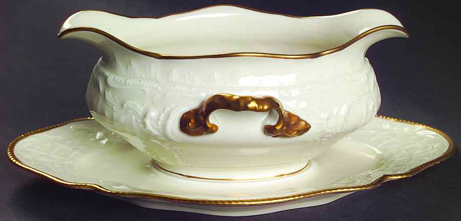 Barbara (Sanssouci) Gravy Boat with Attached Underplate by Rosenthal - Continental-1