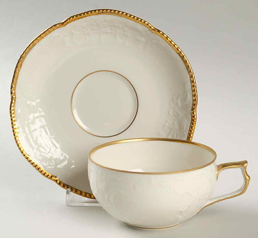 Barbara (Sanssouci) Flat Cup & Saucer Set by Rosenthal - Continental-1