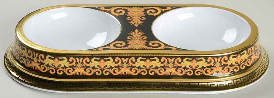 Barocco Double Pet Bowl by Rosenthal - Continental-1
