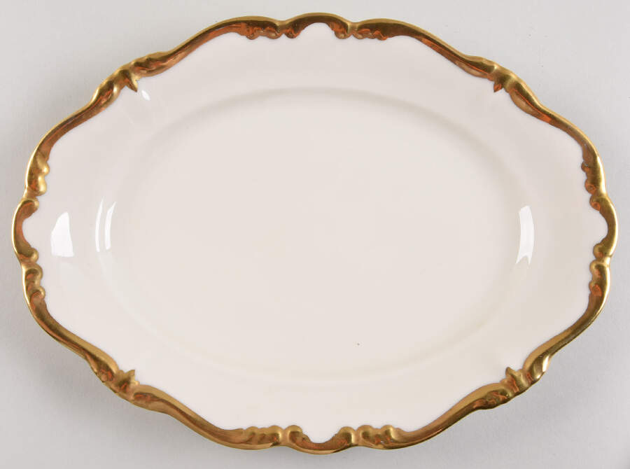 Baroque Gold 11" Oval Serving Platter by Rosenthal - Continental-1