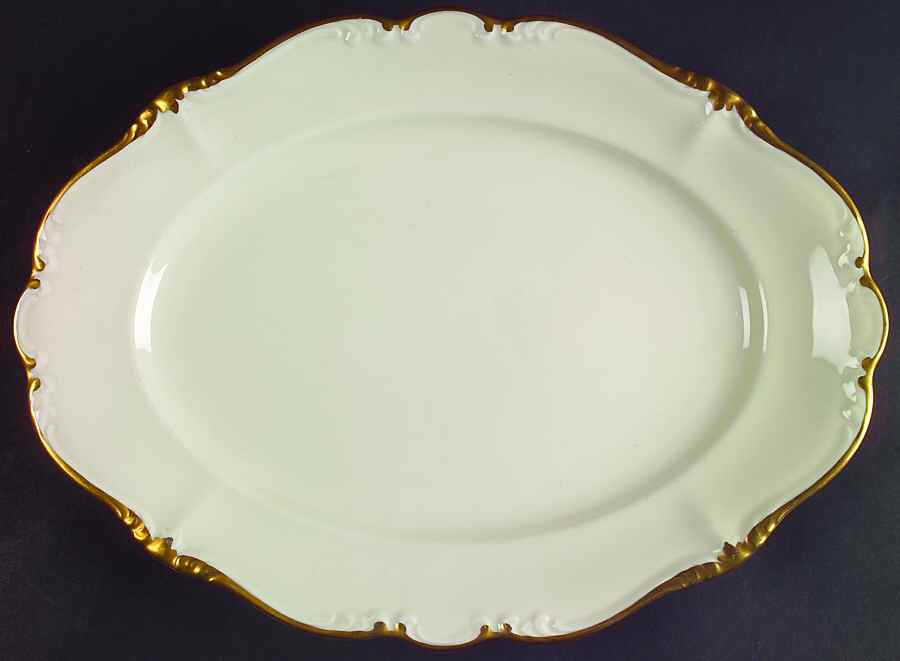 Baroque Gold 13" Oval Serving Platter by Rosenthal - Continental-1