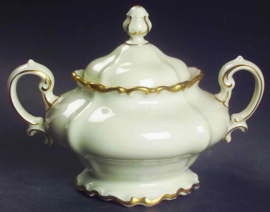 Baroque Gold Sugar Bowl & Lid by Rosenthal - Continental-1