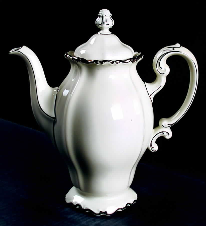 Baroque Platinum Coffee Pot & Lid by Rosenthal - Continental-1