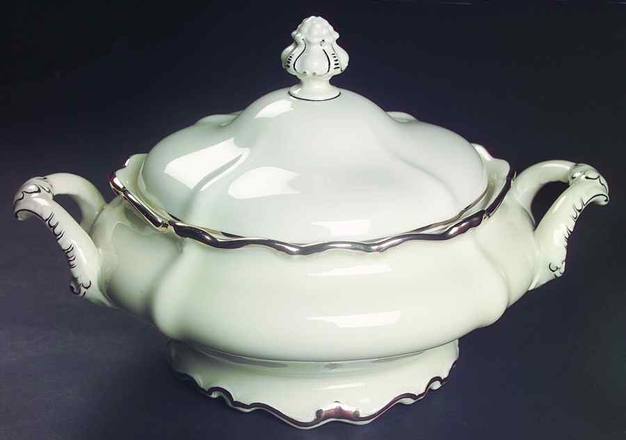 Baroque Platinum Round Covered Vegetable by Rosenthal - Continental-1