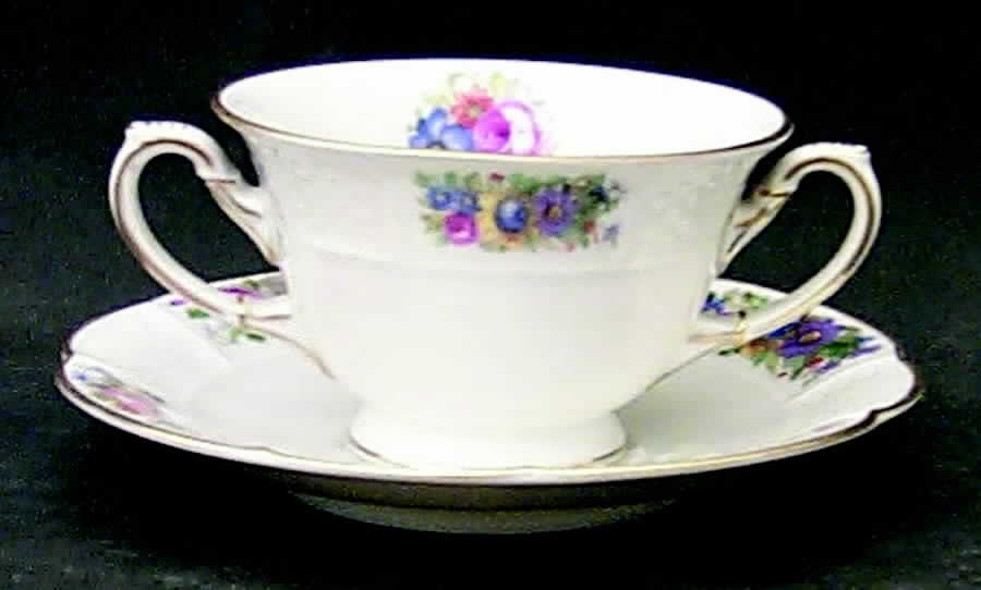 Barrock Footed Bouillon Cup & Saucer by Rosenthal - Continental-1