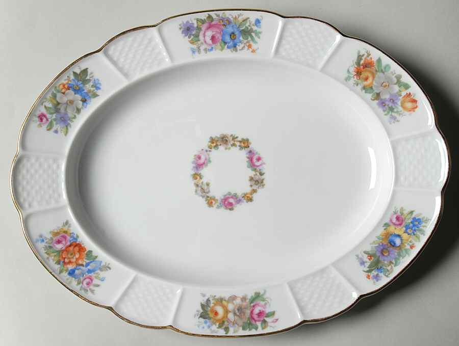 Barrock 11" Oval Serving Platter by Rosenthal - Continental-1