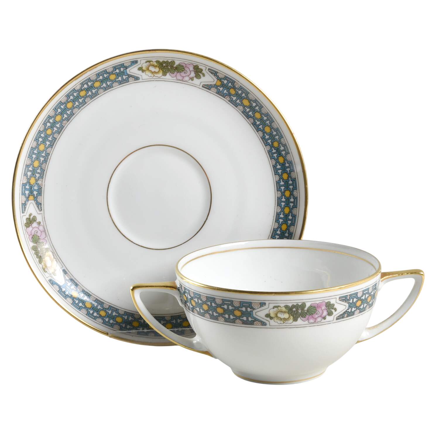 Barrington Flat Bouillon Cup & Saucer by Rosenthal - Continental-1