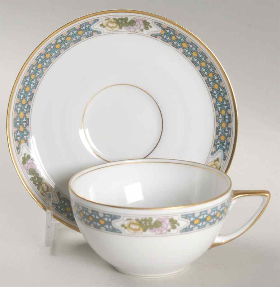 Barrington Flat Cup & Saucer Set by Rosenthal - Continental-1