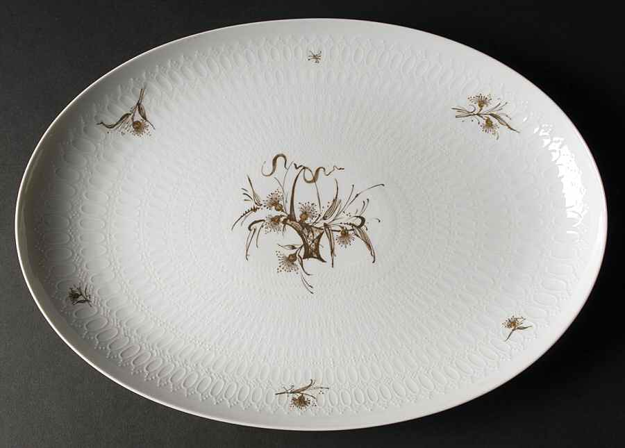 Basquette 14" Oval Serving Platter by Rosenthal - Continental-1