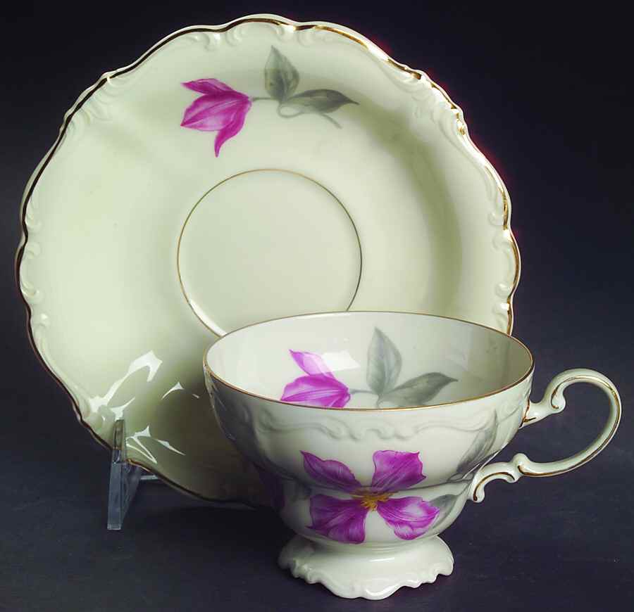 Beatrice Footed Cup & Saucer Set by Rosenthal - Continental-1