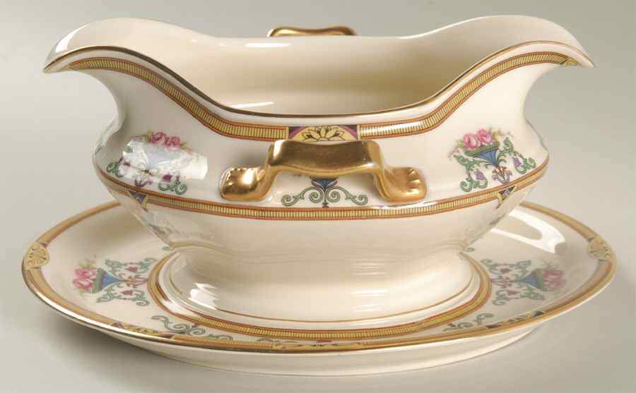 Belrose Gravy Boat with Attached Underplate by Rosenthal - Continental-1