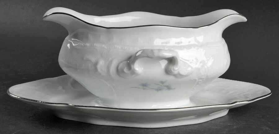Belvedere (Sanssouci) Gravy Boat with Attached Underplate by Rosenthal - Continental-1