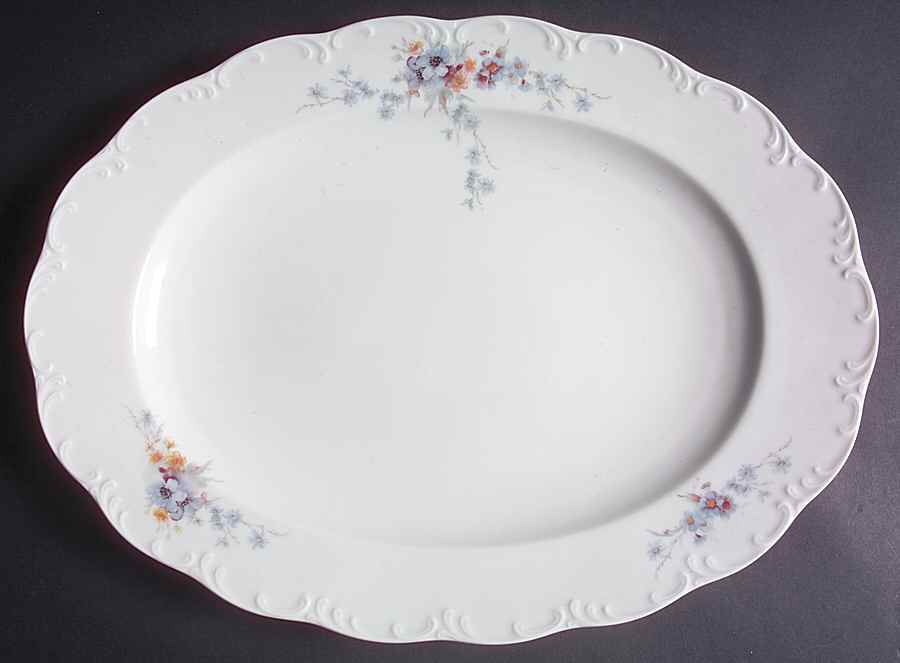 Belvedere (Monbijou Shape) 15" Oval Serving Platter by Rosenthal - Continental-1