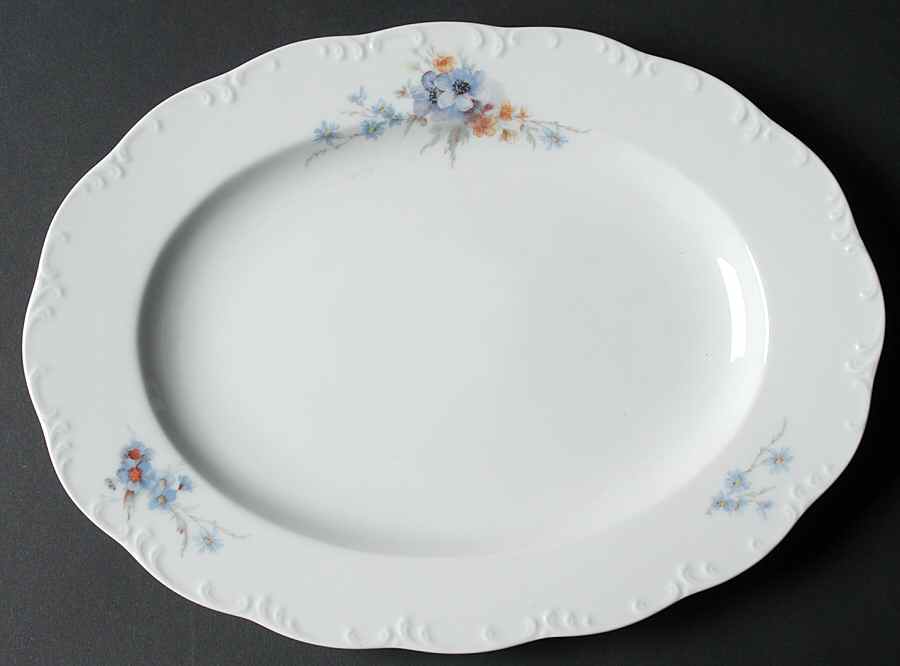 Belvedere (Monbijou Shape) 11" Oval Serving Platter by Rosenthal - Continental-1