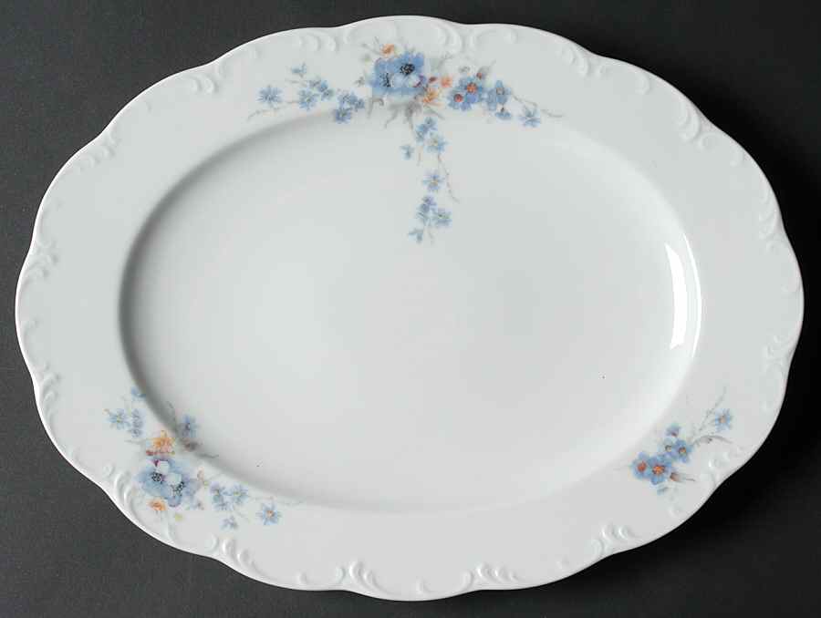 Belvedere (Monbijou Shape) 12" Oval Serving Platter by Rosenthal - Continental-1