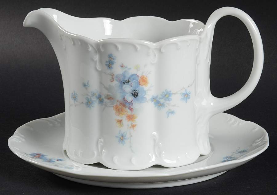 Belvedere (Monbijou Shape) Gravy Boat & Underplate by Rosenthal - Continental-1