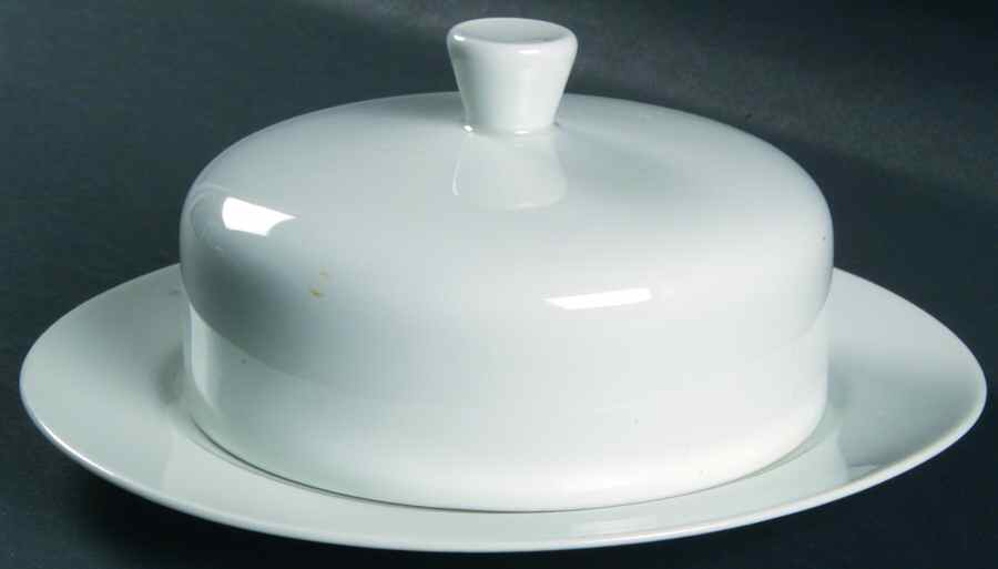 Bettina White Round Covered Butter by Rosenthal - Continental-1