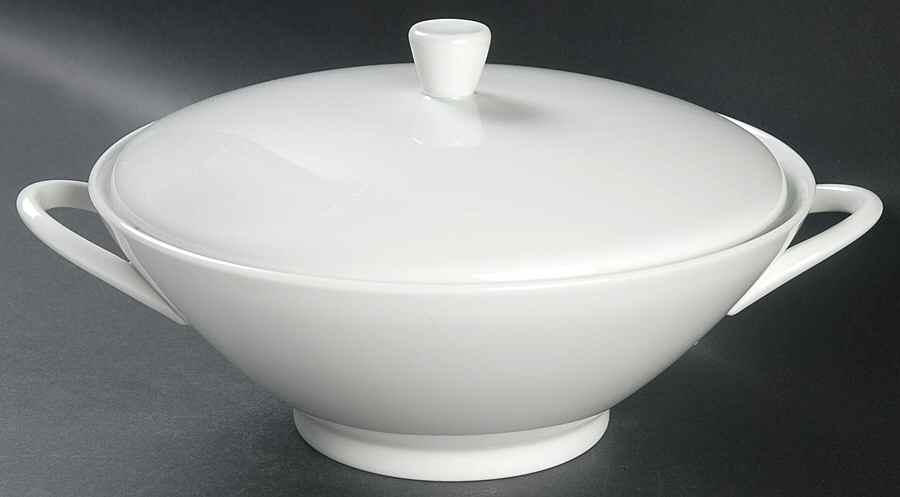 Bettina White Round Covered Vegetable by Rosenthal - Continental-1