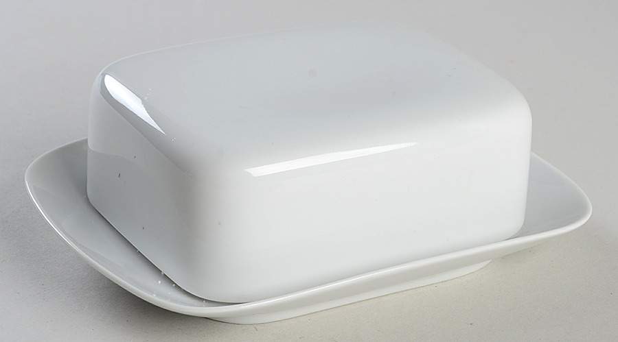 Bettina White Rectangular Covered Butter by Rosenthal - Continental-1