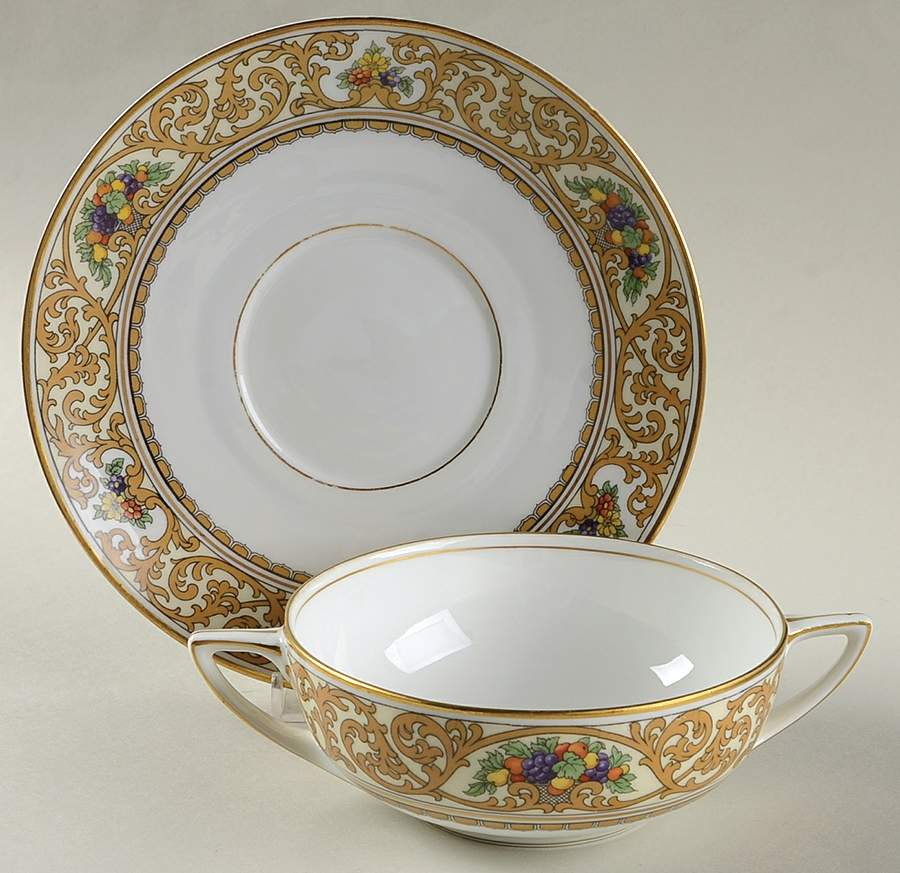The Beverly Flat Cream Soup Bowl & Saucer Set by Rosenthal - Continental-1