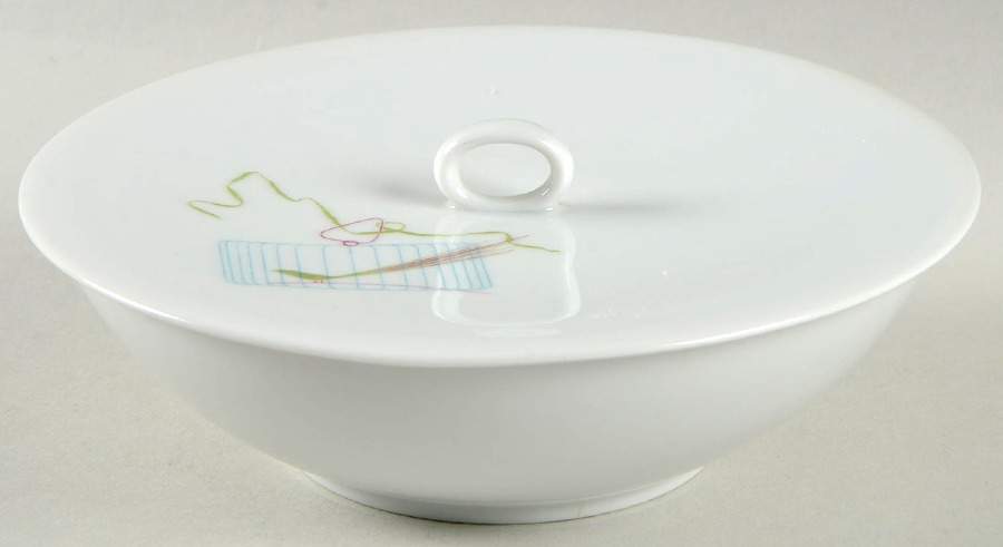 Bird Cage Cream Soup/Cereal Bowl & Lid Set by Rosenthal - Continental-1