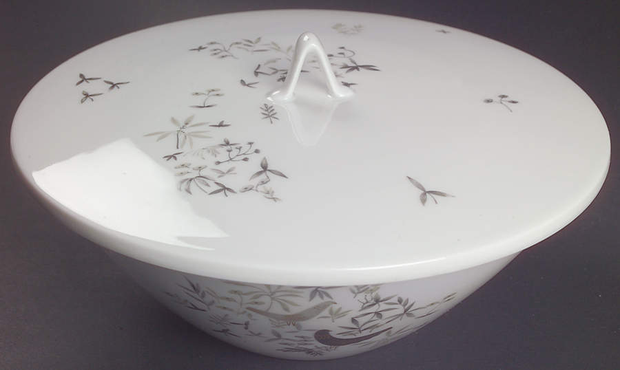 Birds On Trees Round Covered Vegetable-Uses RV7 As Base by Rosenthal - Continental-1