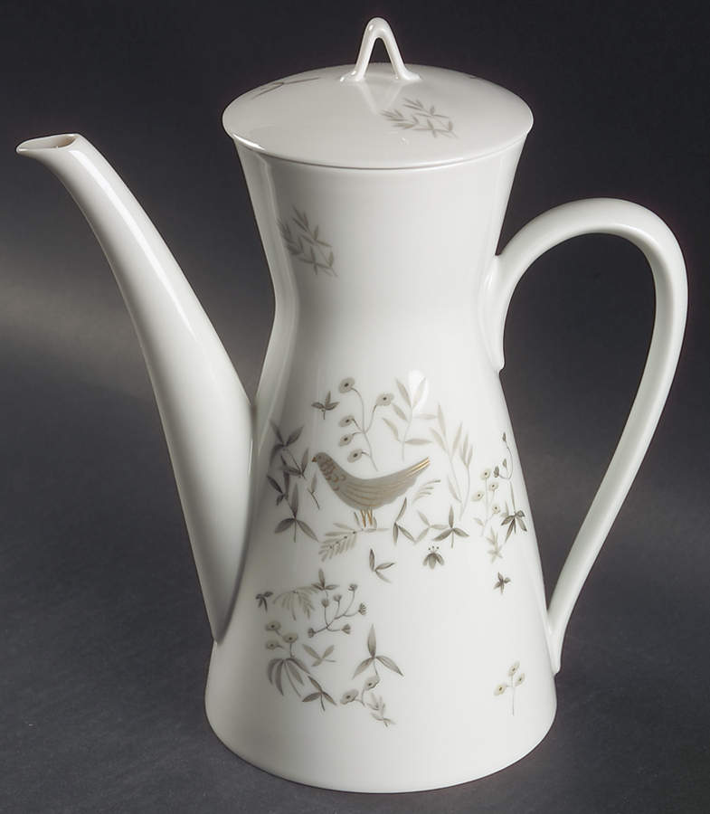 Birds On Trees Coffee Pot & Lid by Rosenthal - Continental-1