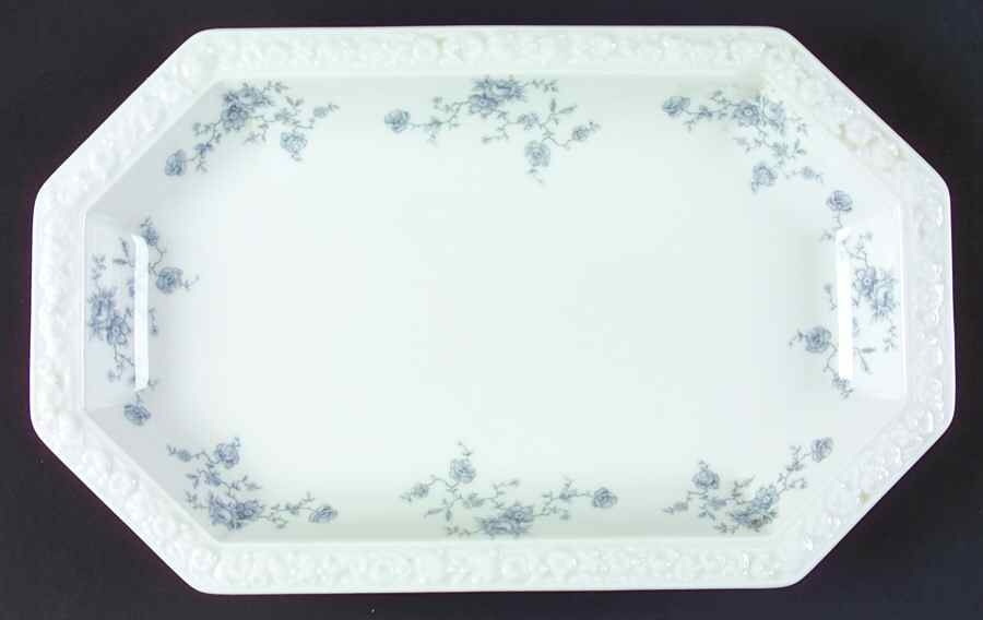 Blue Bouquet 13" Oval Serving Platter by Rosenthal - Continental-1
