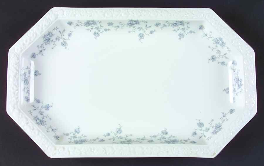 Blue Bouquet 15" Oval Serving Platter by Rosenthal - Continental-1