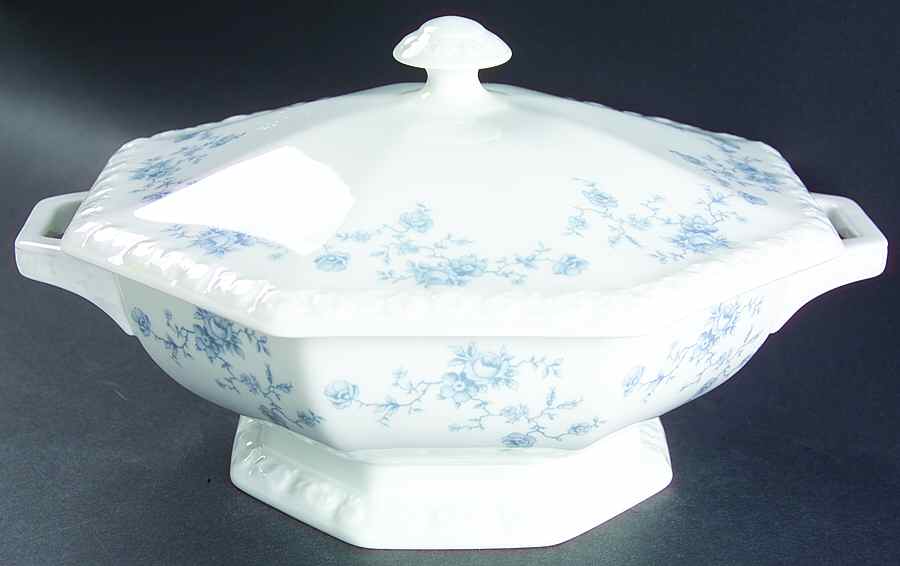 Blue Bouquet Round Covered Vegetable by Rosenthal - Continental-1