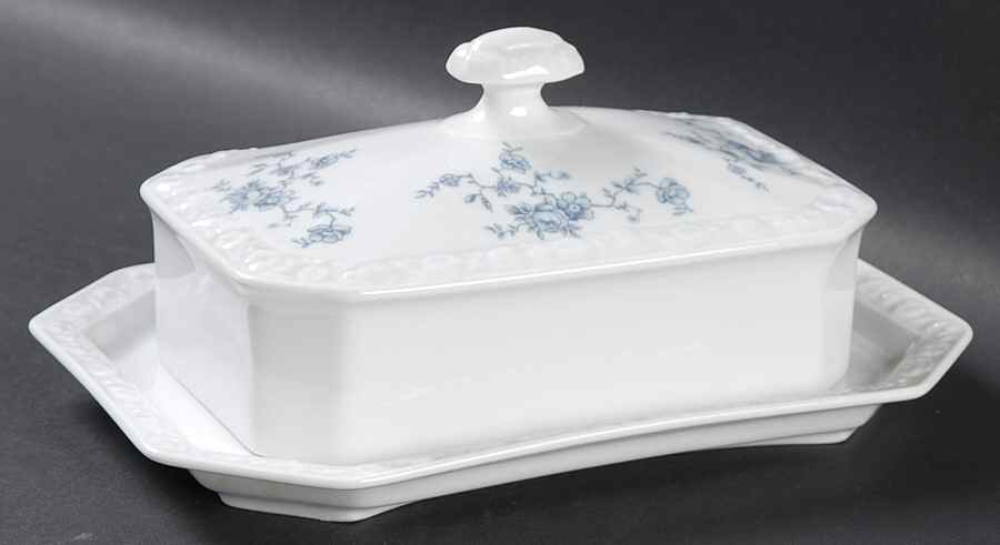 Blue Bouquet Half Pound Covered Butter by Rosenthal - Continental-1