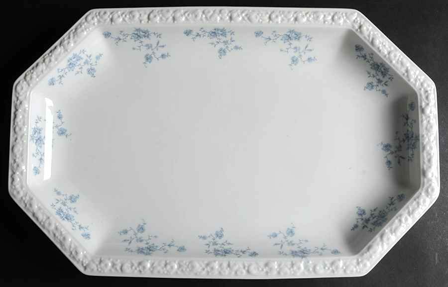 Blue Bouquet 17" Oval Serving Platter by Rosenthal - Continental-1