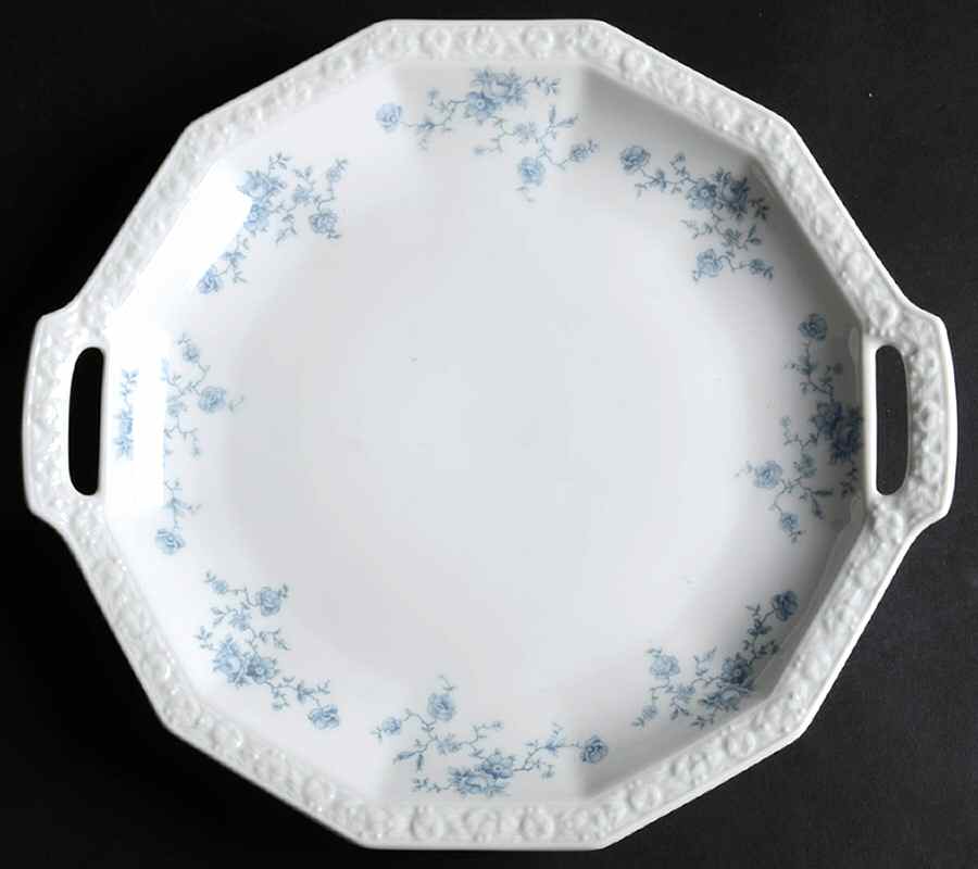 Blue Bouquet Cake Plate by Rosenthal - Continental-1
