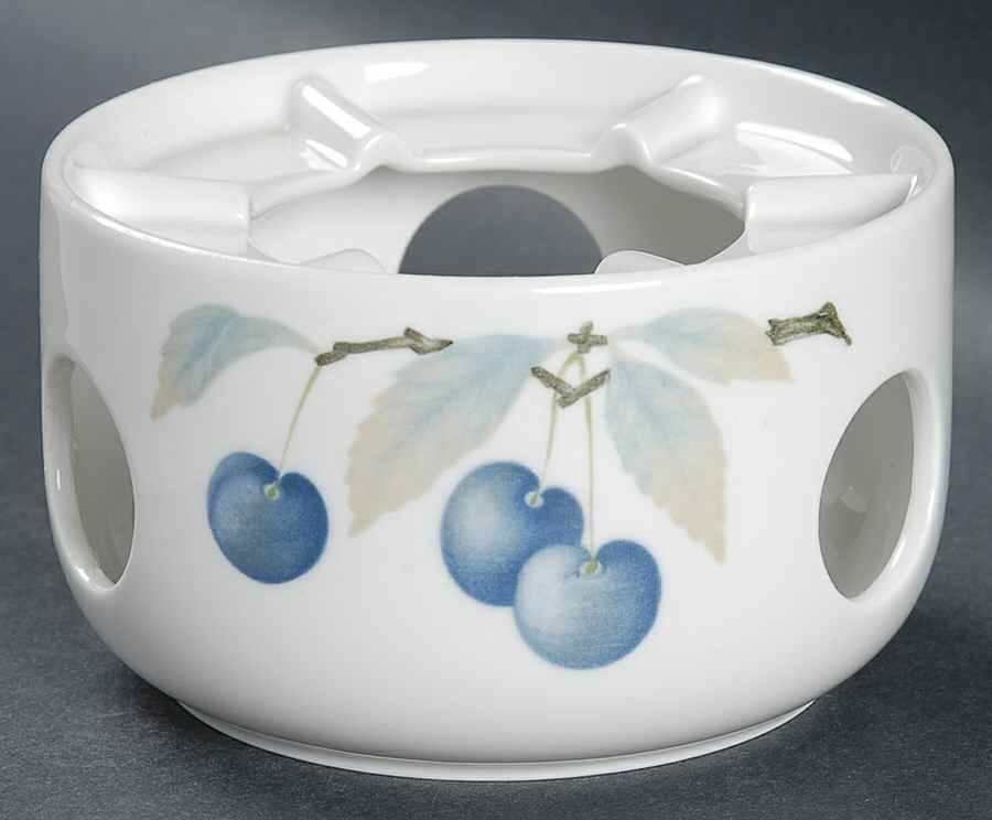 Blue Cherry (No Trim) Coffee Pot, Warmer Stand Only by Rosenthal - Continental-1