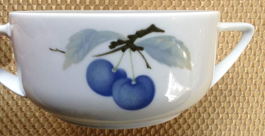 Blue Cherry (No Trim) Flat Bouillon Cup by Rosenthal - Continental-1