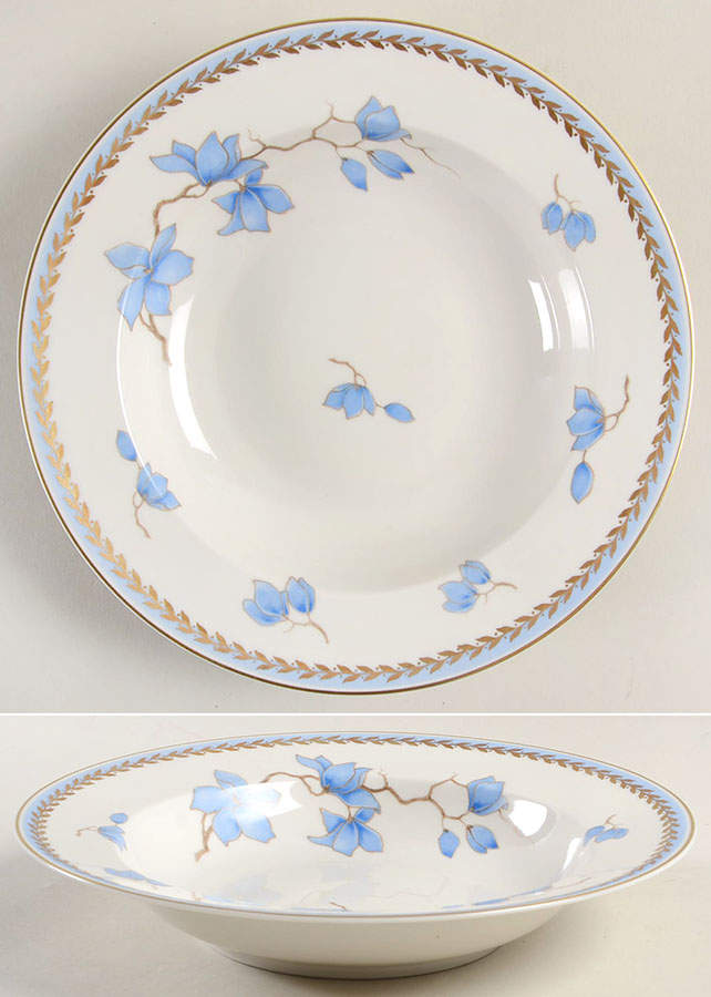 Blue Danube (White) Rim Soup Bowl by Rosenthal - Continental-1