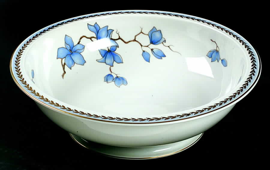 Blue Danube (White) 10" Round Vegetable Bowl by Rosenthal - Continental-1