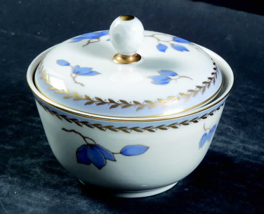 Blue Danube (White) Sugar Bowl & Lid by Rosenthal - Continental-1