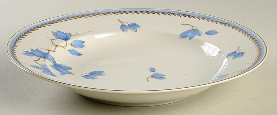 Blue Danube (White) Large Rim Soup Bowl by Rosenthal - Continental-1