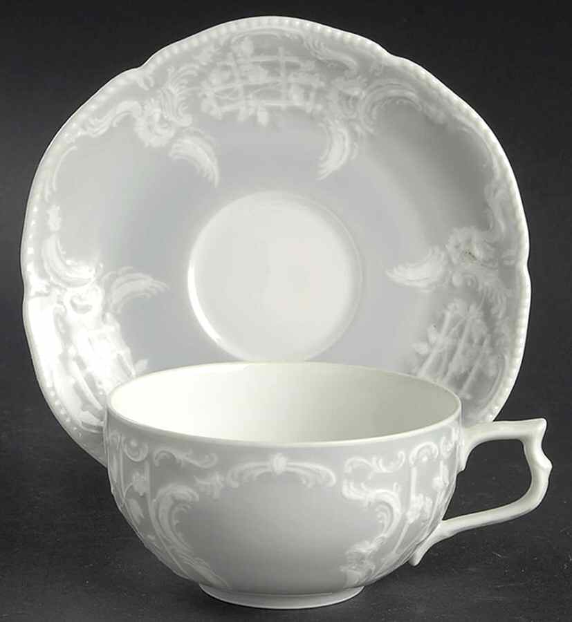 Blue Foundation Flat Cup & Saucer Set by Rosenthal - Continental-1