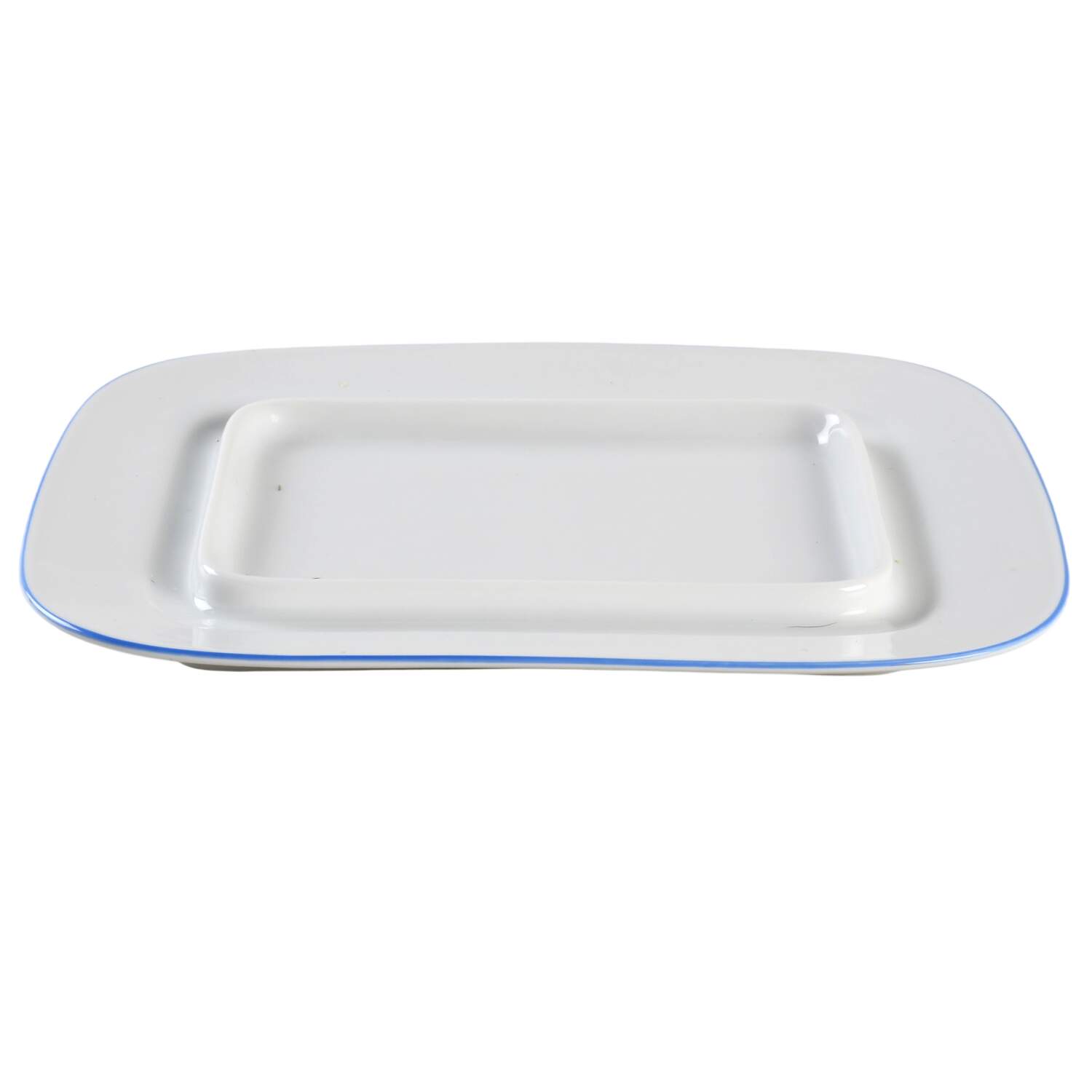 Blue Flower (Century Shape, Coupe) Square Butter No Lid by Rosenthal - Continental-1