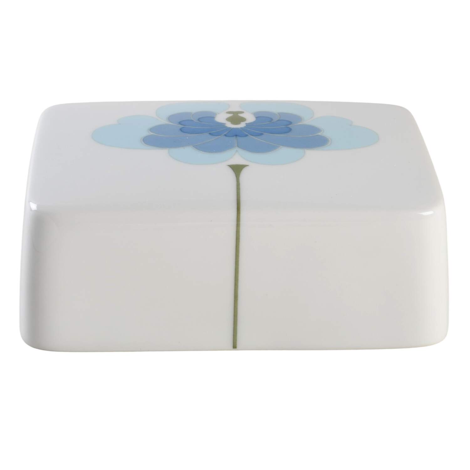 Blue Flower (Century Shape, Coupe) Lid for Square Butter by Rosenthal - Continental-1