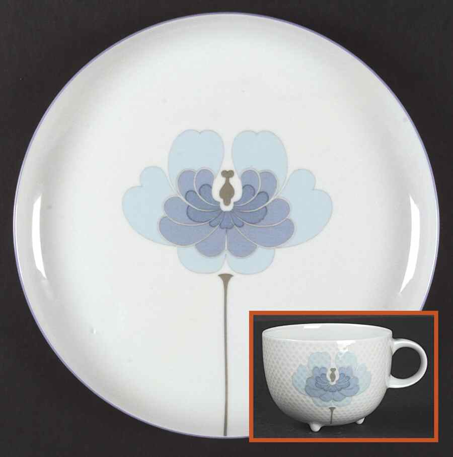 Blue Flower (Century Shape, Coupe) Dinner Plate by Rosenthal - Continental-1