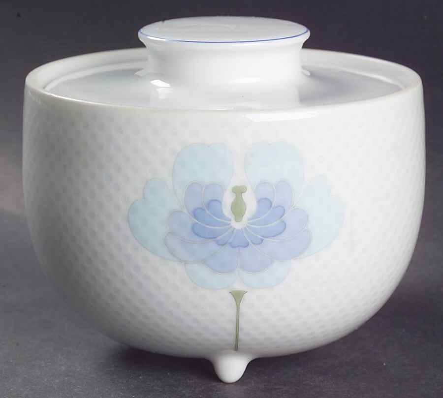 Blue Flower (Century Shape, Coupe) Sugar Bowl & Lid by Rosenthal - Continental-1
