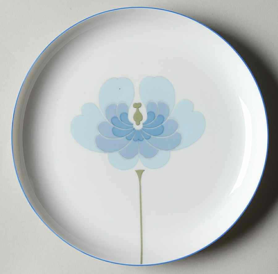 Blue Flower (Century Shape, Coupe) Bread & Butter Plate by Rosenthal - Continental-1