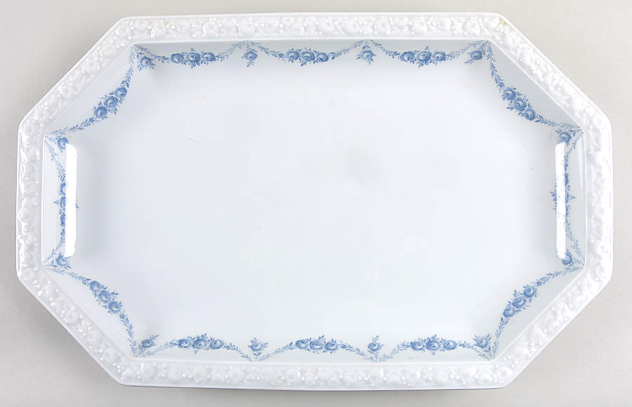 Blue Garland 17" Oval Serving Platter by Rosenthal - Continental-1