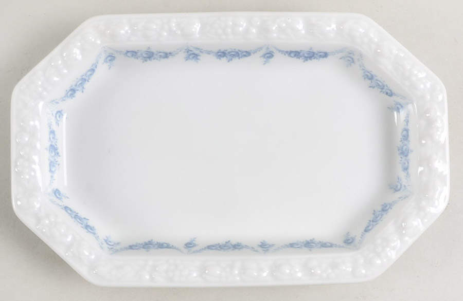 Blue Garland Silver Tray by Rosenthal - Continental-1