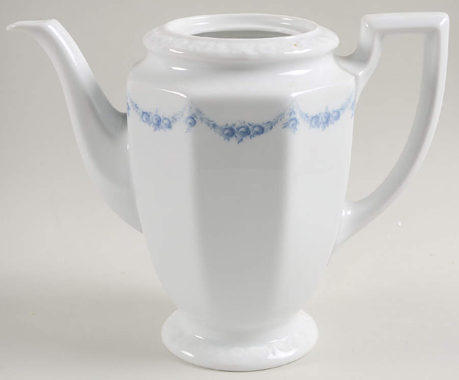 Blue Garland Coffee Pot No Lid by Rosenthal - Continental-1