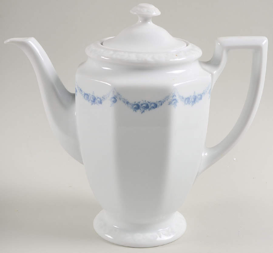 Blue Garland Coffee Pot & Lid by Rosenthal - Continental-1