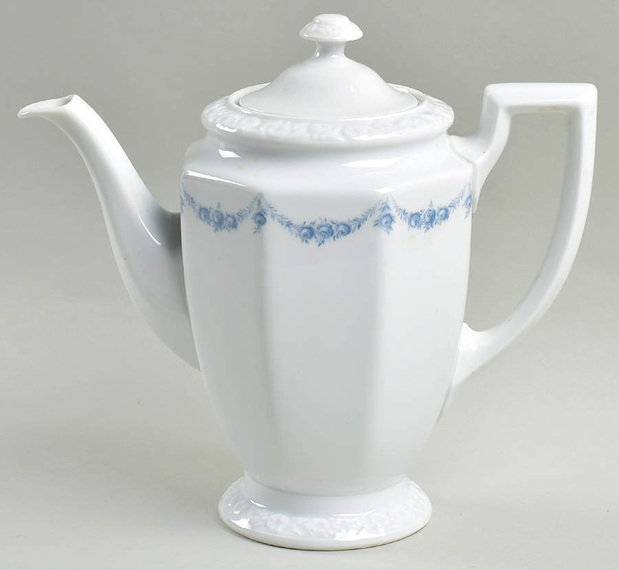 Blue Garland Small Coffee Pot & Lid by Rosenthal - Continental-1